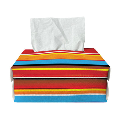 Ethnic Mexican Woven Pattern Print Rectangle Tissue Box Cover