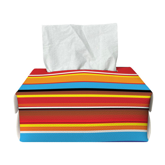 Ethnic Mexican Woven Pattern Print Rectangle Tissue Box Cover