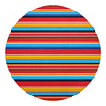 Ethnic Mexican Woven Pattern Print Round Blanket