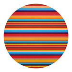 Ethnic Mexican Woven Pattern Print Round Blanket