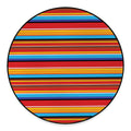 Ethnic Mexican Woven Pattern Print Round Floor Mat