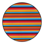 Ethnic Mexican Woven Pattern Print Round Floor Mat