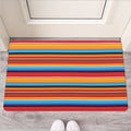 Ethnic Mexican Woven Pattern Print Rubber Doormat