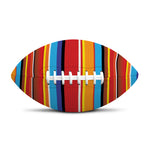 Ethnic Mexican Woven Pattern Print Rugby Ball