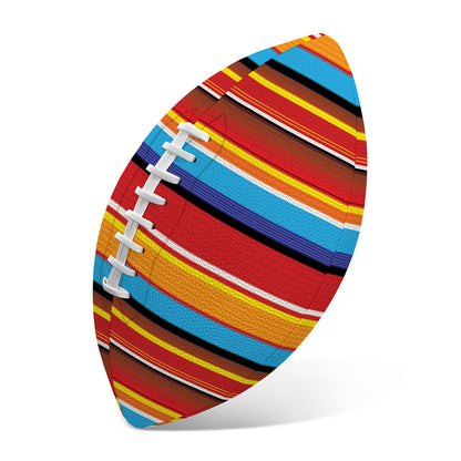 Ethnic Mexican Woven Pattern Print Rugby Ball