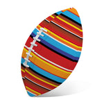 Ethnic Mexican Woven Pattern Print Rugby Ball