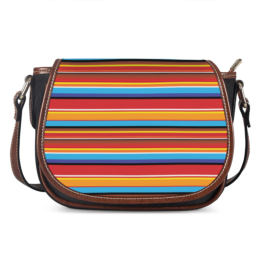 Ethnic Mexican Woven Pattern Print Saddle Bag