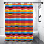 Ethnic Mexican Woven Pattern Print Shower Curtain