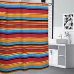 Ethnic Mexican Woven Pattern Print Shower Curtain