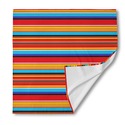 Ethnic Mexican Woven Pattern Print Silk Bandana