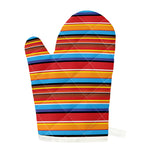 Ethnic Mexican Woven Pattern Print Single Oven Mitt