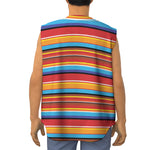 Ethnic Mexican Woven Pattern Print Sleeveless Baseball Jersey