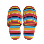 Ethnic Mexican Woven Pattern Print Slippers