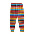 Ethnic Mexican Woven Pattern Print Sweatpants