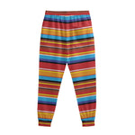Ethnic Mexican Woven Pattern Print Sweatpants