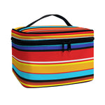Ethnic Mexican Woven Pattern Print Travel Makeup Bag