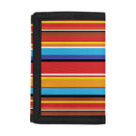 Ethnic Mexican Woven Pattern Print Trifold Wallet