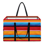 Ethnic Mexican Woven Pattern Print Utility Tote Bag