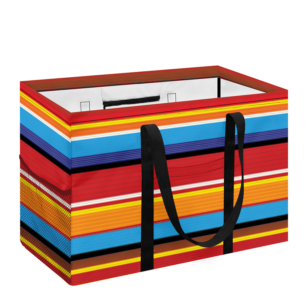 Ethnic Mexican Woven Pattern Print Utility Tote Bag