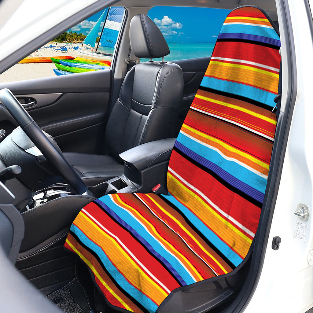 Ethnic Mexican Woven Pattern Print Waterproof Car Seat Cover