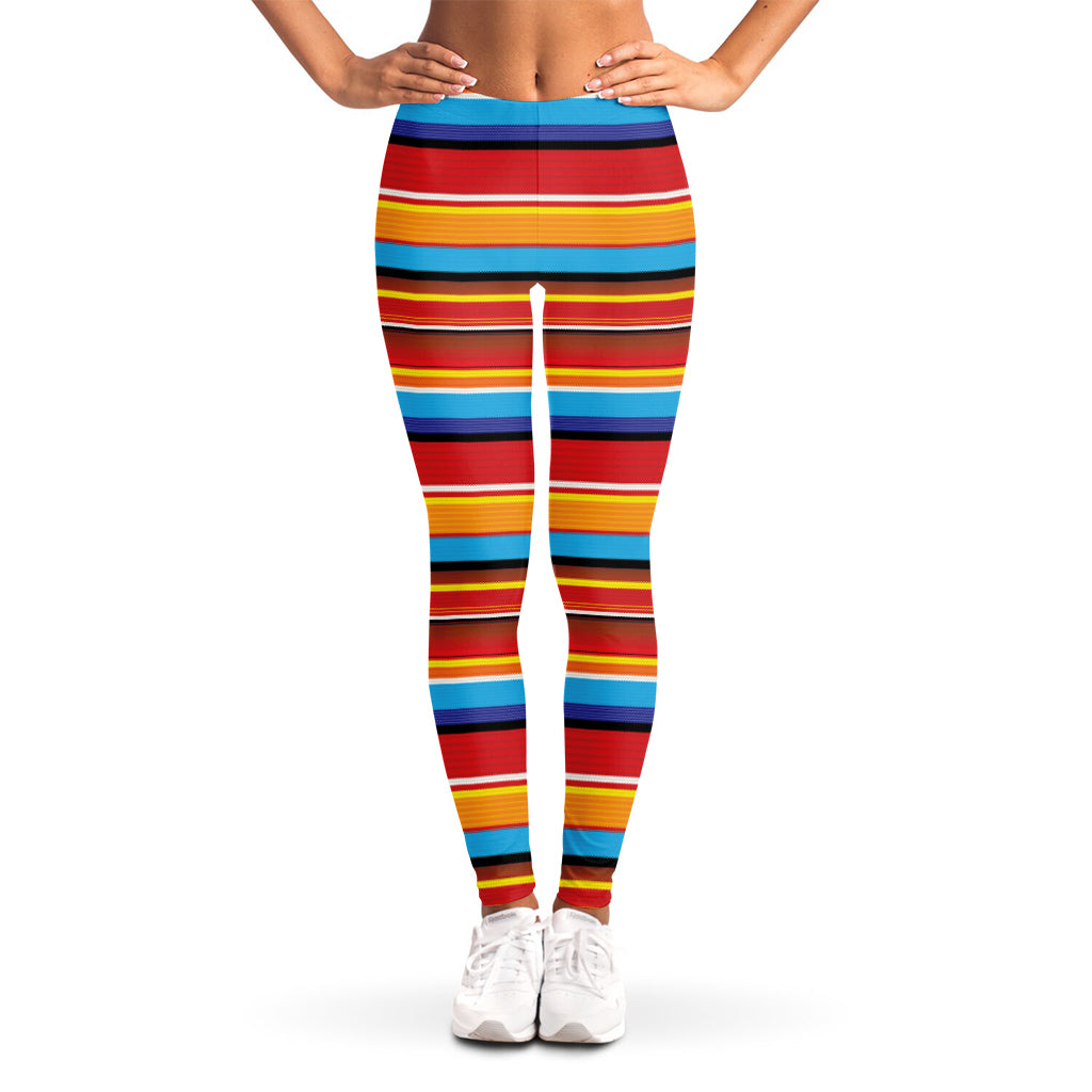 Ethnic Mexican Woven Pattern Print Women's Leggings