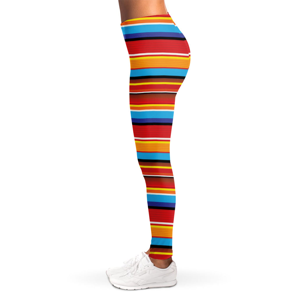 Ethnic Mexican Woven Pattern Print Women's Leggings