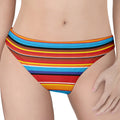 Ethnic Mexican Woven Pattern Print Women's Thong