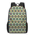 Ethnic Native American Pattern Print 17 Inch Backpack
