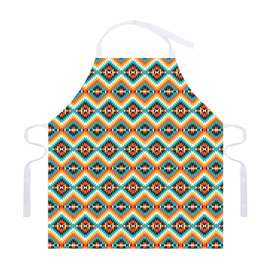 Ethnic Native American Pattern Print Adjustable Apron