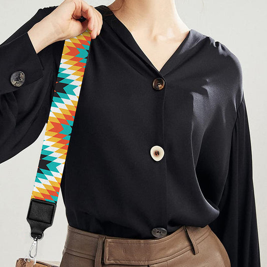 Ethnic Native American Pattern Print Bag Strap