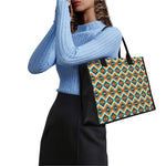 Ethnic Native American Pattern Print Canvas Tote Bag