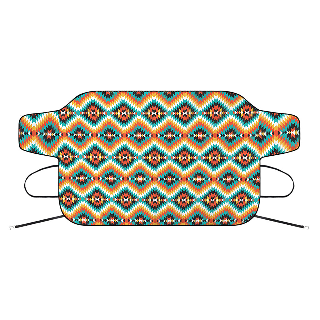 Ethnic Native American Pattern Print Car Windshield Snow Cover