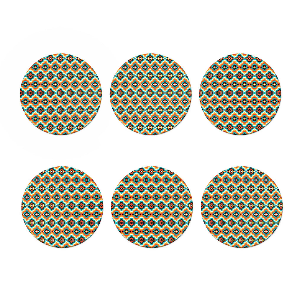 Ethnic Native American Pattern Print Coaster Set