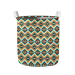 Ethnic Native American Pattern Print Collapsible Laundry Basket