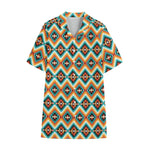 Ethnic Native American Pattern Print Cotton Hawaiian Shirt