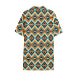 Ethnic Native American Pattern Print Cotton Hawaiian Shirt