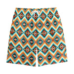 Ethnic Native American Pattern Print Cotton Shorts