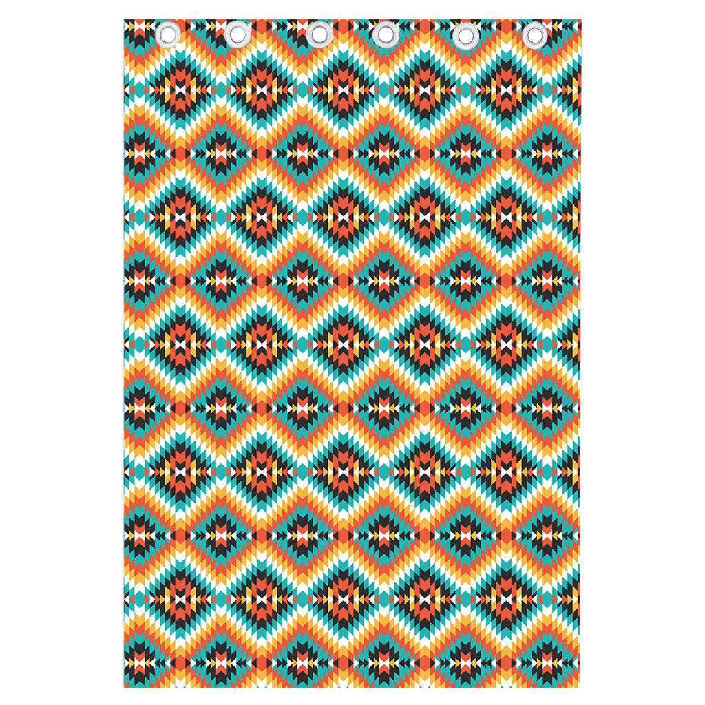 Ethnic Native American Pattern Print Curtain