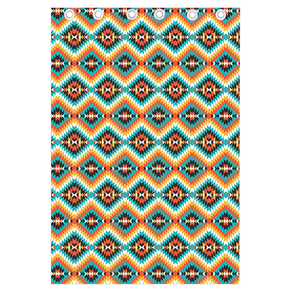 Ethnic Native American Pattern Print Curtain
