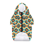Ethnic Native American Pattern Print Dog Zip Up Hoodie