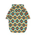 Ethnic Native American Pattern Print Dog Zip Up Hoodie