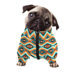 Ethnic Native American Pattern Print Dog Zip Up Jacket
