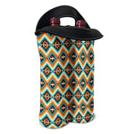 Ethnic Native American Pattern Print Double Neoprene Wine Tote