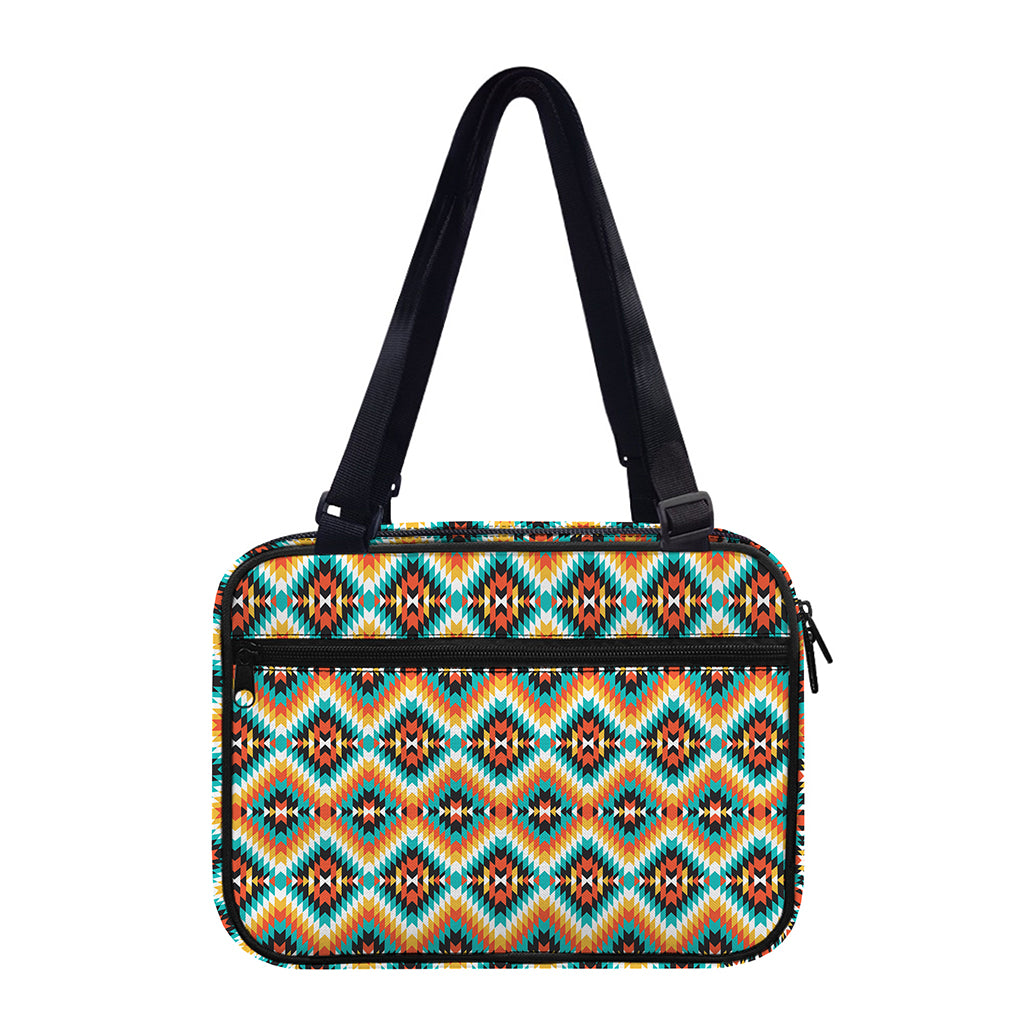 Ethnic Native American Pattern Print Double Strap Bible Bag