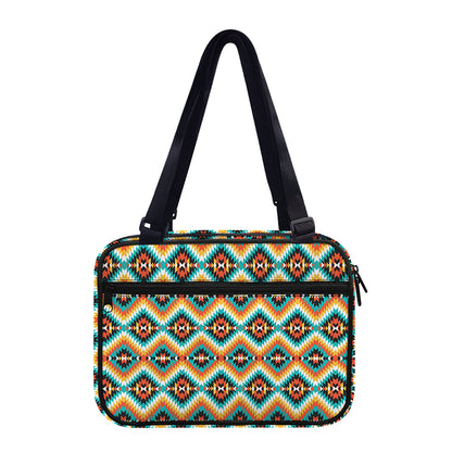 Ethnic Native American Pattern Print Double Strap Bible Bag
