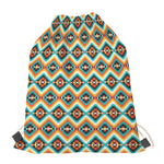 Ethnic Native American Pattern Print Drawstring Bag