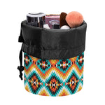 Ethnic Native American Pattern Print Drawstring Makeup Bag