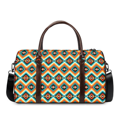 Ethnic Native American Pattern Print Duffle Bag
