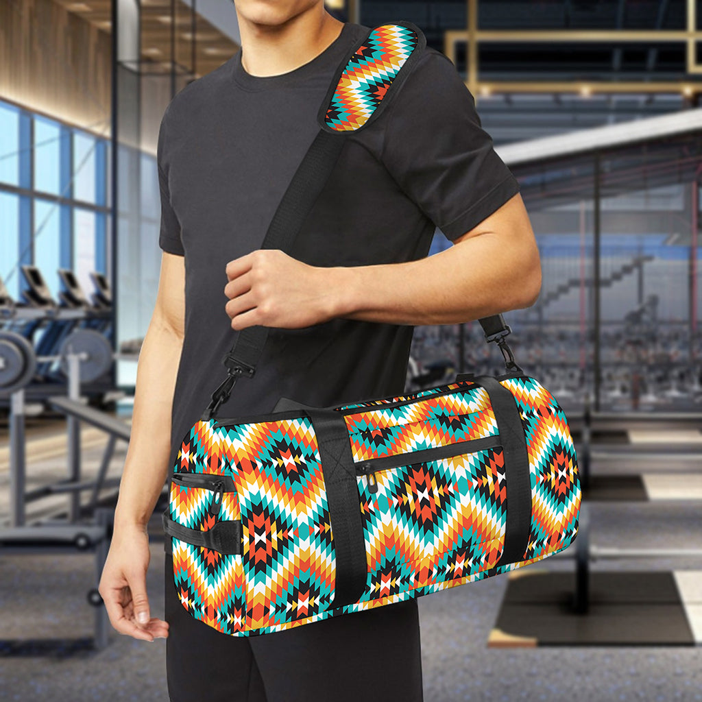 Ethnic Native American Pattern Print Gym Bag