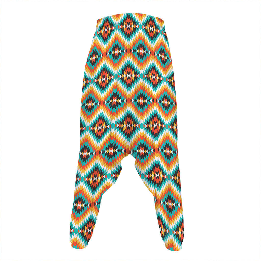 Ethnic Native American Pattern Print Hammer Pants